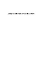 Analysis of membrane reactor (영문 레포트)