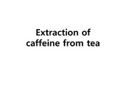Extraction of caffeine from tea 카페인 추출