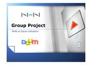 [탸니] NHN vs Daum (산업분석, 재무분석, 가치평가분석) (ppt)