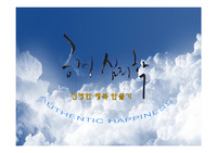   긍정심리학 요약발표자료