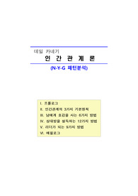 [A+][상담심리]데일카네기 인간관계론 (N-Y-G 패턴 분석)