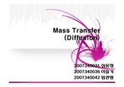 Mass Transfer 예비