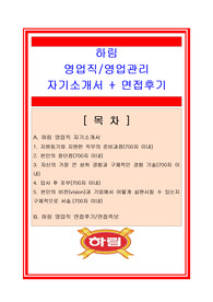 하림 영업직/영업관리 자기소개서 + 면접후기/채용정보/면접족보, 하림 자기소개서, 하림 자소서, 하림 영업직 자기소개서, 하림 영업사원 자소서, 하림 영업관리 자기소개서, 하림 채용정보, 하림 면접후기, 하림 면접족보