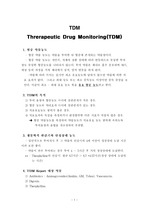 TDM(Threrapeutic Drug Monitoring) 5분 study