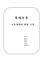 교통경찰에 관한 고찰