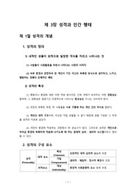 성격과 인간행태