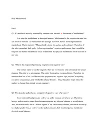 (3)Holy Maidenhood
