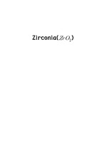 Zirconia(지르코니아)에 대해서
