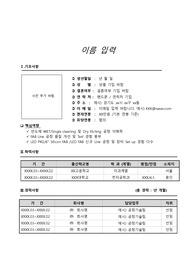 LG,삼성,외국계대기업합격 경력서 및 이력서