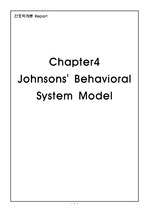 존슨 해석 Johnsons` Behavioral System Model