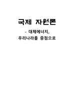 [국제자원론] 대체에너지, 우리나라의 현실