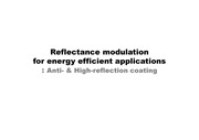 Reflectance modulation for energy efficient applications