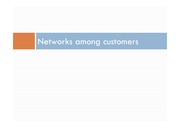 Networks among customers ppt발표