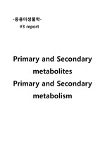Primary and Secondary metabolites and Primary and Secondary metabolism