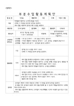 원내장학활동계획안(주제:여름)