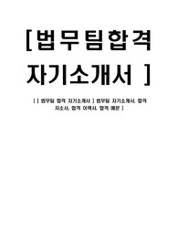 [ 법무팀 합격 자기소개서 ] 법무팀 자기소개서, 합격 자소서, 합격 이력서, 합격 예문