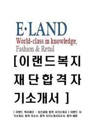 [ 이랜드 복지재단 - 최신공채 합격 자기소개서 ] 아랜드 자기소개서, 합격 자소서, 합격 자기소개서자소서, 합격 예문