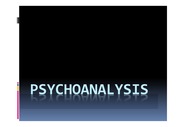 프로이트와 라캉의 이론을 심리학적면에서 분석_Psychoanalysis
