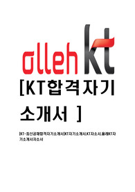 [KT-최신공채합격자기소개서]KT자기소개서,KT자소서,올레KT자기소개서자소서