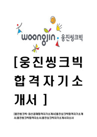 [웅진씽크빅-최신공채합격자기소개서]웅진싱크빅합격자기소개서,웅진씽크빅합격자소서,웅진싱크빅자기소개서자소서