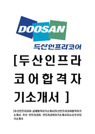 [두산인프라코어-공채합격자기소개서]두산인프라코어합격자기소개서, 두산 인프라코어, 인프라코어자기소개서자소서,두산자기소개서