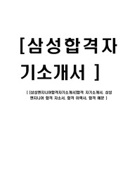 [삼성엔지니어-합격자기소개서]합격 자기소개서, 삼성 엔지니어 합격 자소서, 합격 이력서, 합격 예문