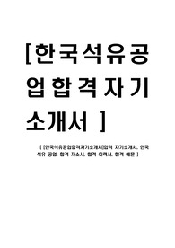 [한국석유공업합격자기소개서]합격 자기소개서, 한국 석유 공업, 합격 자소서, 합격 이력서, 합격 예문