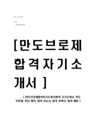 [만도브로제합격자기소개서]합격 자기소개서, 만도 브로제, 모터 제작, 합격 자소서, 합격 이력서, 합격 예문