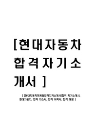 [현대자동차-마케팅부문합격자기소개서]합격자기소개서,현대자동차,합격자소서,합격입사지원서,합격 예문