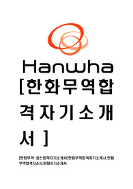[한화무역-최신합격자기소개서]한화무역합격자기소개서,한화 무역합격자소서,한화자기소개서