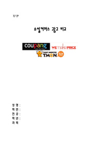 소셜커머스 광고의 비교와 이해