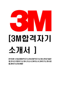[한국3M-영업분야공채합격자기소개서]합격자기소개서,면접기출문제,한국쓰리엠자기소개서,자소서,3M자소서,3M자기소개서샘플,3M자기소개서예문
