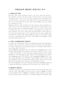 UNESCO와 OECD의 평생교육을 비교