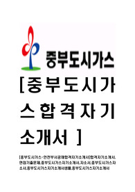[중부도시가스-안전부서공채합격자기소개서]합격자기소개서,면접기출문제,중부도시가스자기소개서,자소서,중부도시가스자소서,중부도시가스자기소개서샘플,중부도시가스자기소개서