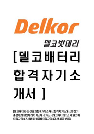 [델코배터리-최신공채합격자기소개서]합격자기소개서,면접기출문제,델코밧데리자기소개서,자소서,델코배터리자소서,델코배터리자기소개서샘플,델코베터리자기소개서,델코밧데리