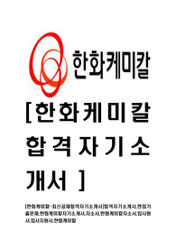[한화케미칼-최신공채합격자기소개서]합격자기소개서,면접기출문제,한화케미칼자기소개서,자소서,한화케미칼자소서,입사원서,입사지원서,한화캐미칼