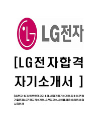 [LG전자-AE사업부합격자기소개서]합격자기소개서,자소서,면접기출문제,LG전자자기소개서,LG전자자소서,샘플,예문,입사원서,입사지원서