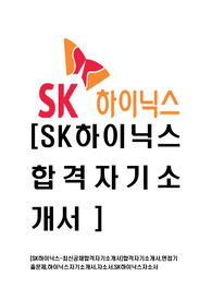 [SK하이닉스-최신공채합격자기소개서]합격자기소개서,면접기출문제,하이닉스자기소개서,자소서,SK하이닉스자소서