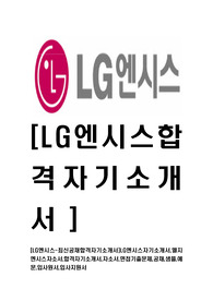 [LG엔시스-최신공채합격자기소개서]LG엔시스자기소개서,엘지엔시스자소서,합격자기소개서,자소서,면접기출문제,공채,샘플,예문,입사원서,입사지원서