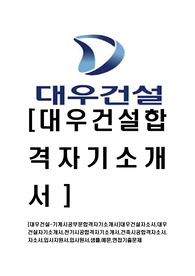 [대우건설-기계시공부문합격자기소개서]대우건설자소서,대우건설자기소개서,전기시공합격자기소개서,건축시공합격자소서,자소서,입사지원서,입사원서,샘플,예문,면접기출문제
