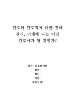 [간호]간호와 간호직에 대한 견해 정리