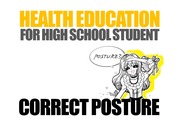 보건교육 고등학생 대상으로 올바른 자세 영문판 health education correct posture ppt