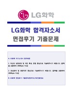 LG화학 해외영업직/마케팅 자기소개서 + 면접족보 (LG화학 자소서)