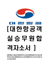 [대한항공-객실승무원합격자기소개서]대한항공자기소개서,합격자기소개서,대한항공자소서,승무원합격자소서,자기소개서,자소서,입사지원서