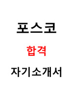 포스코 품질공정 최종합격 자기소개서(포스코 합격 자소서)