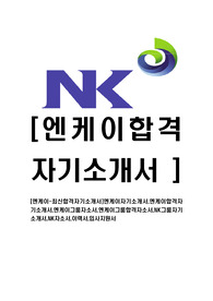   [엔케이-최신공채합격자기소개서]엔케이자기소개서,엔케이합격자기소개서,엔케이그룹자소서,엔케이그룹합격자소서,NK그룹자기소개서,NK자소서,이력서,입사지원서