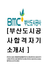 [부산도시공사-행정분야공채합격자기소개서]부산도시공사자기소개서,부산도시공사합격자기소개서,부산도시공사자소서,bmc합격자소서,자기소개서