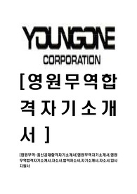 [영원무역-최신공채합격자기소개서]영원무역자기소개서,영원무역합격자기소개서,자소서,합격자소서,자기소개서,자소서,입사지원서