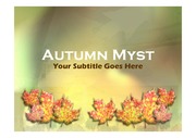 Autumn Myst 무료 파워포인트