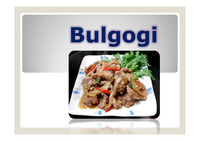Bulgogi,Kimchi Presentatio